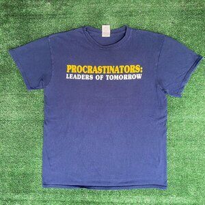 Vintage Y2K Ironic Humor Shirt Funny Procrastination Tee